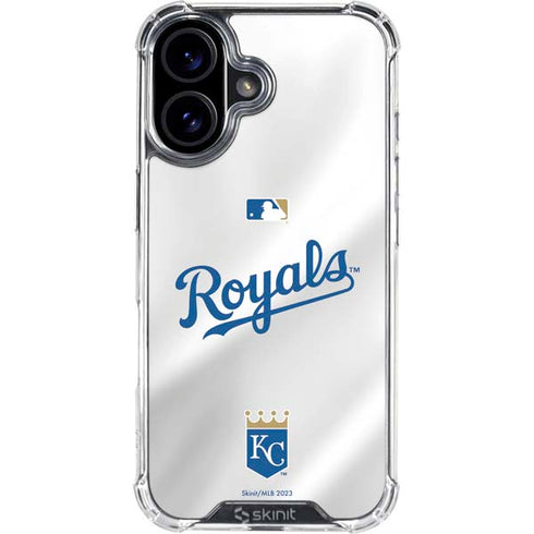 MLB Kansas City Royals Jersey iPhone 16 Plus Clear Case