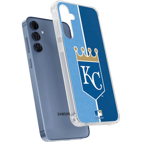 MLB Kansas City Royals Split Galaxy A55 5G Clear Case