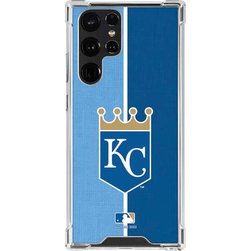 MLB Kansas City Royals Split Galaxy S23 Ultra Clear Case