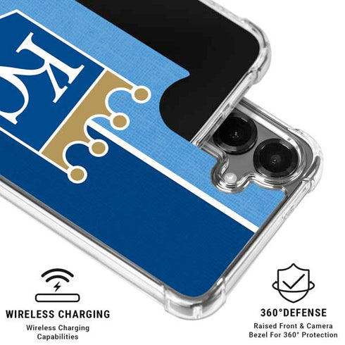 MLB Kansas City Royals Split Galaxy S26 Clear Case