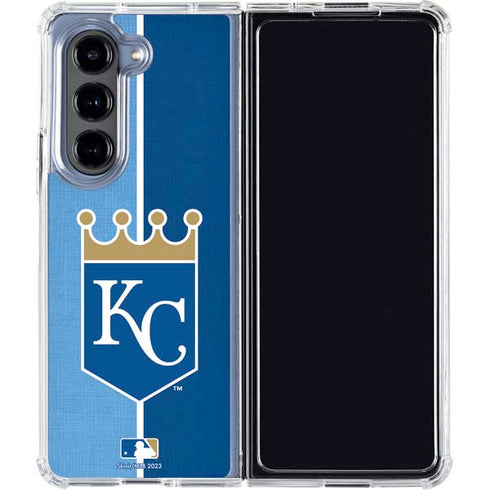 MLB Kansas City Royals Split Galaxy Z Fold5 5G Clear Case