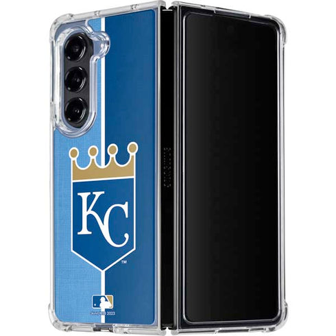 MLB Kansas City Royals Split Galaxy Z Fold5 5G Clear Case