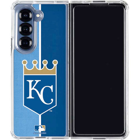 MLB Kansas City Royals Split Galaxy Z Fold7 Clear Case