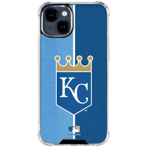MLB Kansas City Royals Split iPhone 15 Clear Case