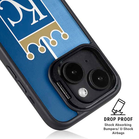 MLB Kansas City Royals Split iPhone 15 Plus Kickstand Case