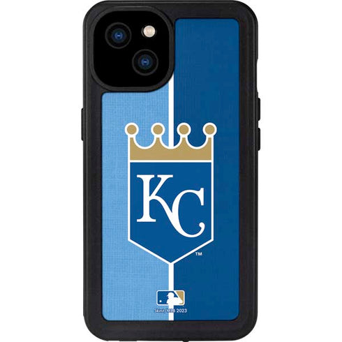 MLB Kansas City Royals Split iPhone 15 Plus Waterproof Case