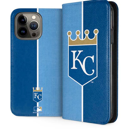 MLB Kansas City Royals Split iPhone 15 Pro Max Folio Case