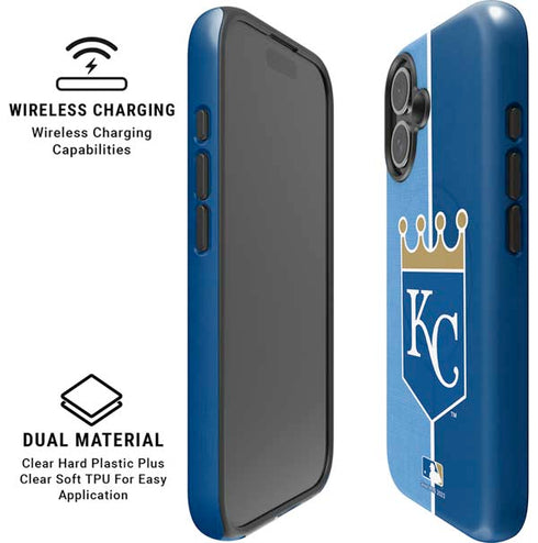 MLB Kansas City Royals Split iPhone 16 Magsafe Impact Case