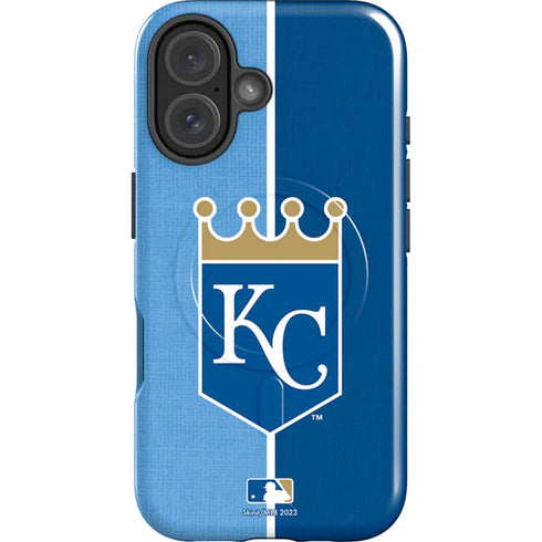 MLB Kansas City Royals Split iPhone 16 Plus Magsafe Impact Case