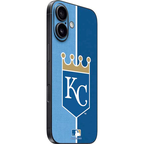 MLB Kansas City Royals Split iPhone 16 Plus Skin
