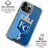 MLB Kansas City Royals Split iPhone 16 Pro Clear Case