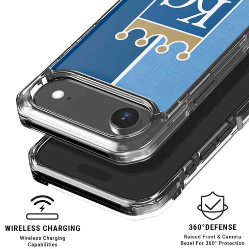 MLB Kansas City Royals Split iPhone 17 Air Clear Case