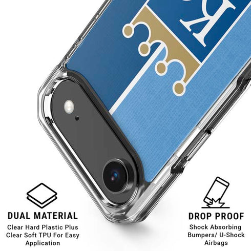 MLB Kansas City Royals Split iPhone 17 Air Clear Case