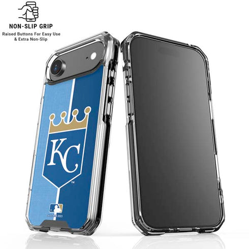 MLB Kansas City Royals Split iPhone 17 Air Clear Case