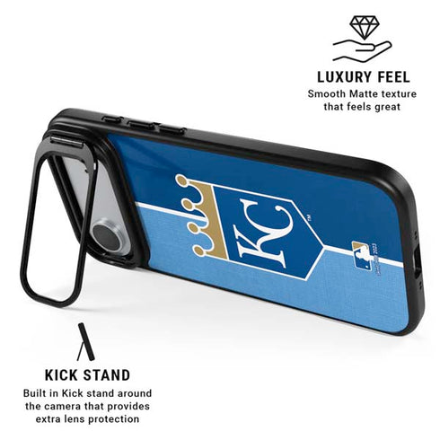 MLB Kansas City Royals Split iPhone 17 Air Kickstand Case