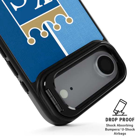 MLB Kansas City Royals Split iPhone 17 Air Kickstand Case