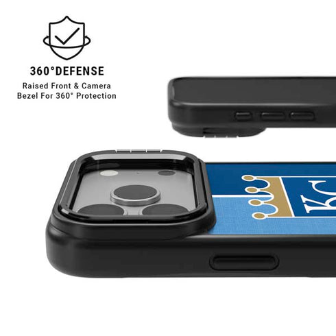 MLB Kansas City Royals Split iPhone 17 Pro Kickstand Case