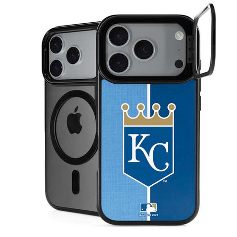 MLB Kansas City Royals Split iPhone 17 Pro Max Kickstand Case