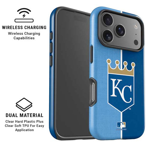 MLB Kansas City Royals Split iPhone 17 Pro Max Magsafe Impact Case