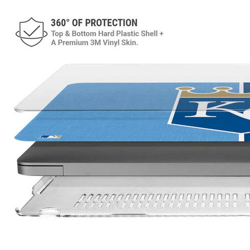 MLB Kansas City Royals Split MacBook Pro 14in (2021-24) Case plus Skin