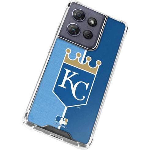 MLB Kansas City Royals Split Moto G 5G (2025) Clear Case