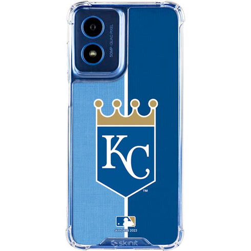 MLB Kansas City Royals Split Moto G Play 4G (2024) Clear Case