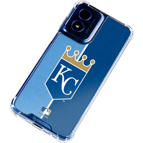 MLB Kansas City Royals Split Moto G Play 4G (2024) Clear Case