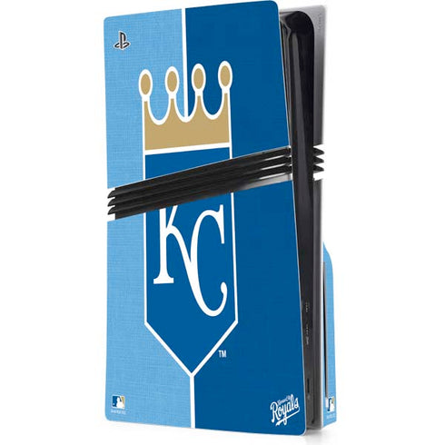 MLB Kansas City Royals Split PS5 Pro Disk Console Skin
