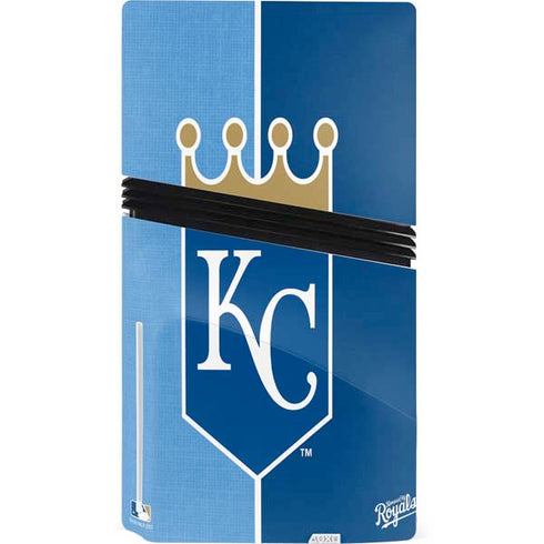MLB Kansas City Royals Split PS5 Pro Disk Console Skin