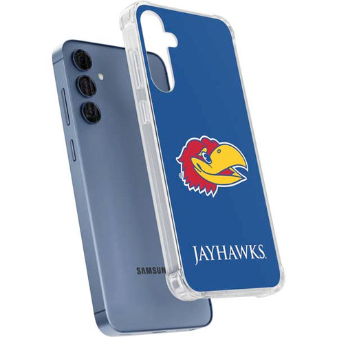 University of Kansas Jayhawks Digi Galaxy A55 5G Clear Case