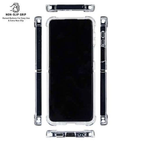 University of Kansas Jayhawks Digi Galaxy Z Flip6 Clear Case