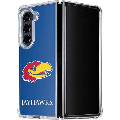 University of Kansas Jayhawks Digi Galaxy Z Fold5 5G Clear Case