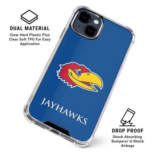 University of Kansas Jayhawks Digi iPhone 15 Clear Case