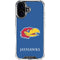 University of Kansas Jayhawks Digi iPhone 16 Plus Clear Case
