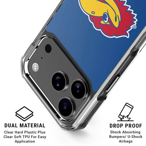 University of Kansas Jayhawks Digi iPhone 18 Pro Clear Case