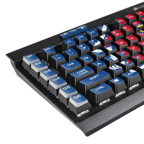 University of Kansas Jayhawks Digi K95 RGB PLATINUM Mechanical Gaming Keyboard Skin
