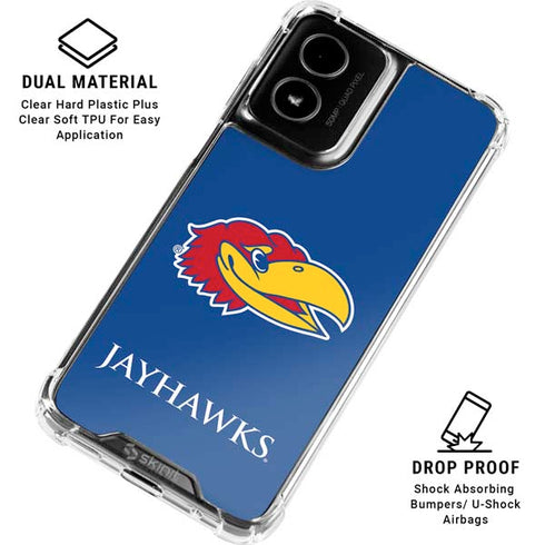 University of Kansas Jayhawks Digi Moto G Power 5G (2024) Clear Case