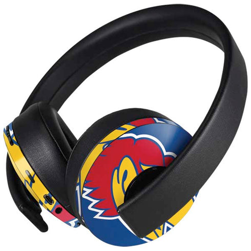 University of Kansas Jayhawks Digi PlayStation 4 Gold Wireless Headset Skin