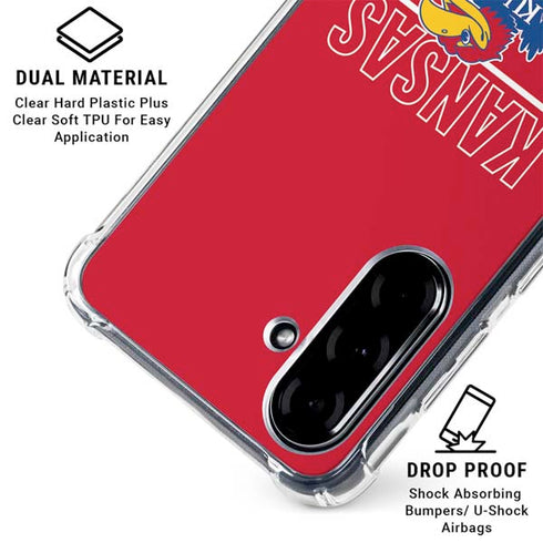 University of Kansas Jayhawks Established 1865 Galaxy A36 5G Clear Case