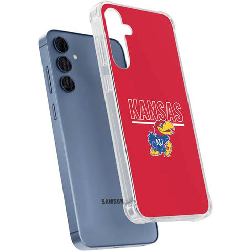 University of Kansas Jayhawks Established 1865 Galaxy A55 5G Clear Case