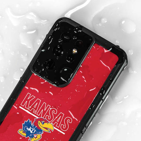 University of Kansas Jayhawks Established 1865 Galaxy S24 Ultra Waterproof Case