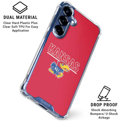 University of Kansas Jayhawks Established 1865 Galaxy S25 Plus Clear Case