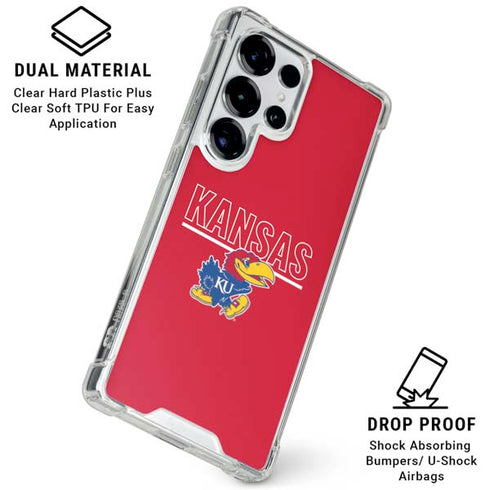 University of Kansas Jayhawks Established 1865 Galaxy S26 Ultra Clear Case