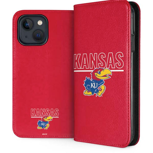 University of Kansas Jayhawks Established 1865 iPhone 15 Plus Folio Case