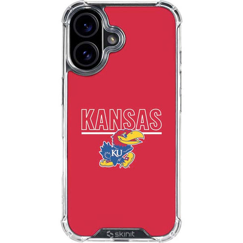 University of Kansas Jayhawks Established 1865 iPhone 16 Clear Case