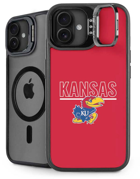 University of Kansas Jayhawks Established 1865 iPhone 16 Plus Kickstand Case