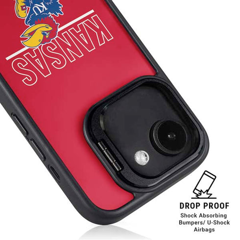 University of Kansas Jayhawks Established 1865 iPhone 16e Kickstand Case