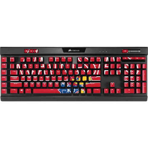 University of Kansas Jayhawks Established 1865 K95 RGB PLATINUM Mechanical Gaming Keyboard Skin