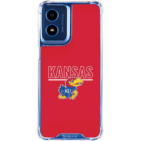 University of Kansas Jayhawks Established 1865 Moto G 5G (2024) Clear Case