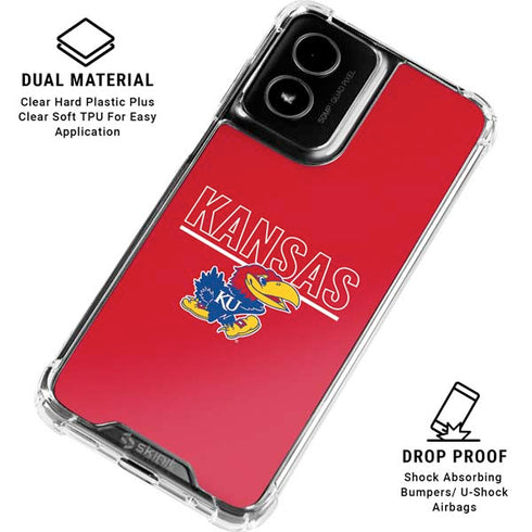 University of Kansas Jayhawks Established 1865 Moto G Power 5G (2024) Clear Case